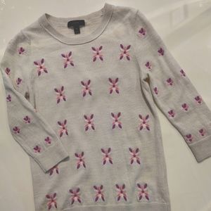 J Crew light grey Merino wool sweater